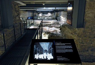 Perspective of the nave of the 11th-century cathedral