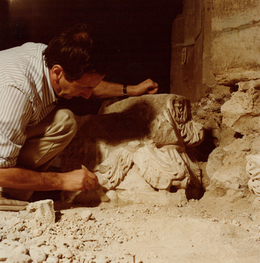 1978: Démolition d'une chaufferie du XIXe siècle sous la cathédrale