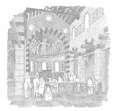 Les aménagements liturgiques de la cathédrale orientale au VIIe-VIIIe siècle