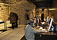 Visitors in the archaeological site